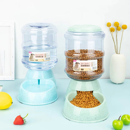 Automatic Pet Feeder & Water Bowl Set