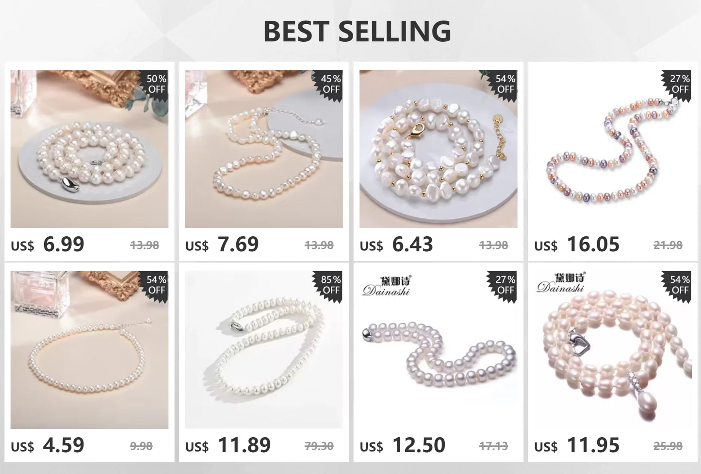 5-6mm Natural Baroque Freshwater Pearl Necklace Fashion Jewelry for Gift,925 Sterling Silver Choker Necklace for Women Girls