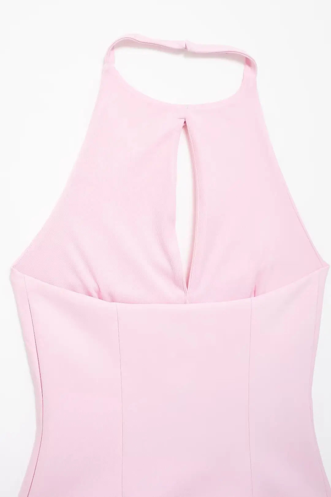 TRAFZA 2024 Women's Retro Bow-trimmed Vest Elegant Solid O Neck Sleeveless Off-shoulder Halterneck Summer Vintage Casual Tops