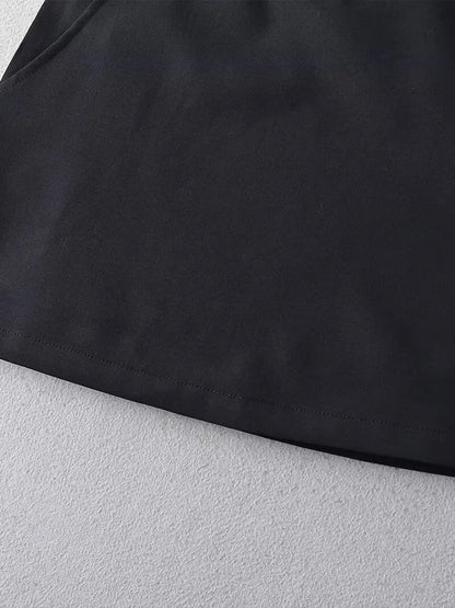Mooyufon Women Fashion Solid Back Zipper A-Line Mini Skirt Vintage High Waist Female Chic Lady Skirts