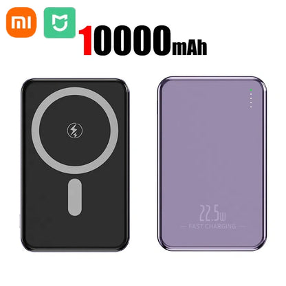Xiaomi Ultra Slim Power Bank Mac Fast Charge Auxiliary Battery 50000mAh Magnetic Magnet Wireless Charging For IPhone Samsung