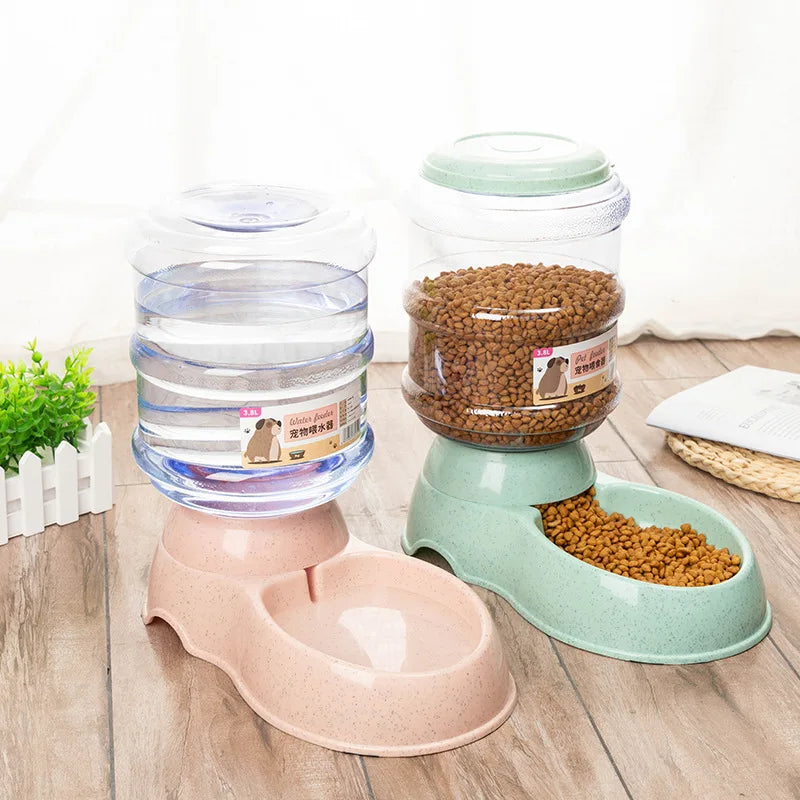 Automatic Pet Feeder & Water Bowl Set