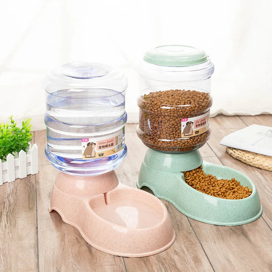 Automatic Pet Feeder & Water Bowl Set