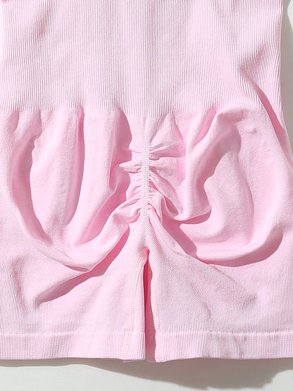 Seamless sexy peach butt all-in-one fitness wear threaded quick-drying fitness sports one-piece yoga wear