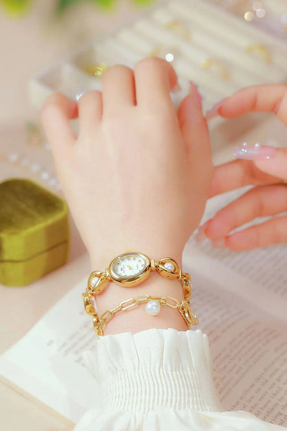 Bee Sister New Luxury Brand Women Wrist Watches Small Green Classic Stainless Steel Reloj De Mujer Fashion Watch for Ladies