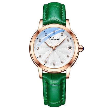 New CHENXI Women Automatic Mechanical Watch Top Brand Luxury Wrist Watch Waterproof Female Leather Business Clock Reloj de mujer