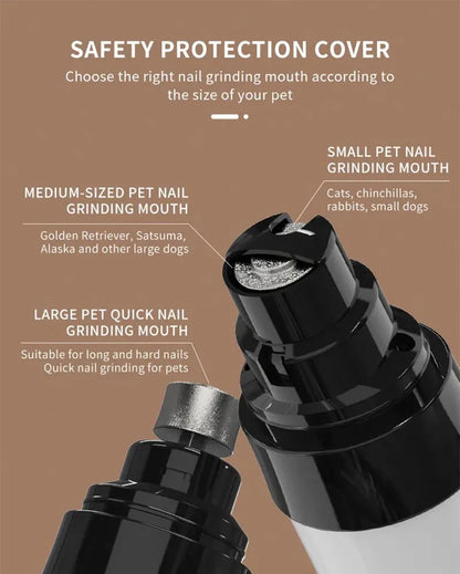 Painless Electric Dog Nail Grinder for Small Large Dog Cat Nail Clippers Pet Paws Nail Grooming USB Charging Trimmer Pet Supplie